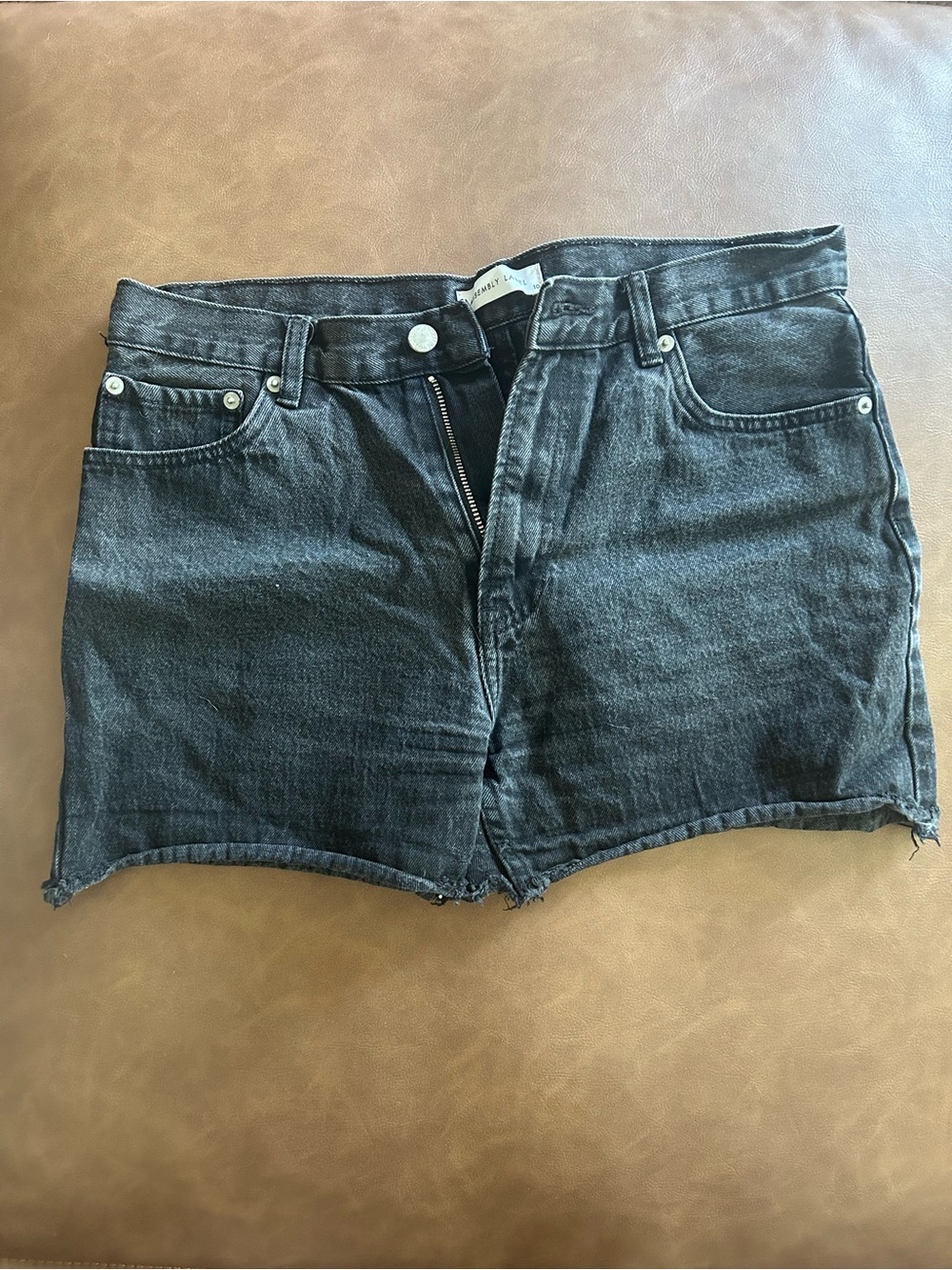 Assembly Label Black Denim Jean Shorts